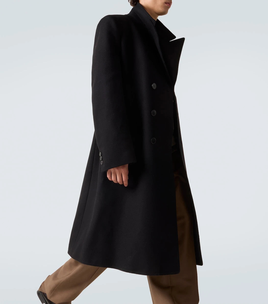 Maison Margiela - Double-breasted virgin wool coat