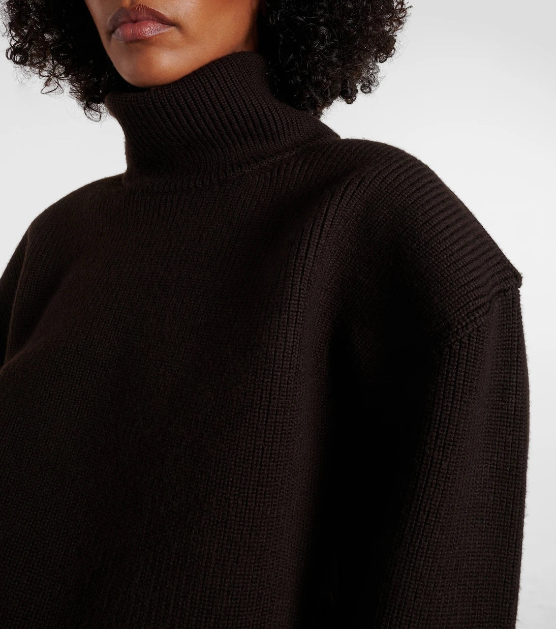 Saint Laurent - سترة صوف برقبة عالية
