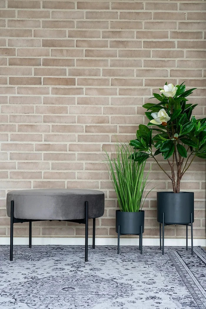 House Nordic Pavia Saksı Kılıfları Seti Çerçeveli O 21/26 cm (2 Parça)