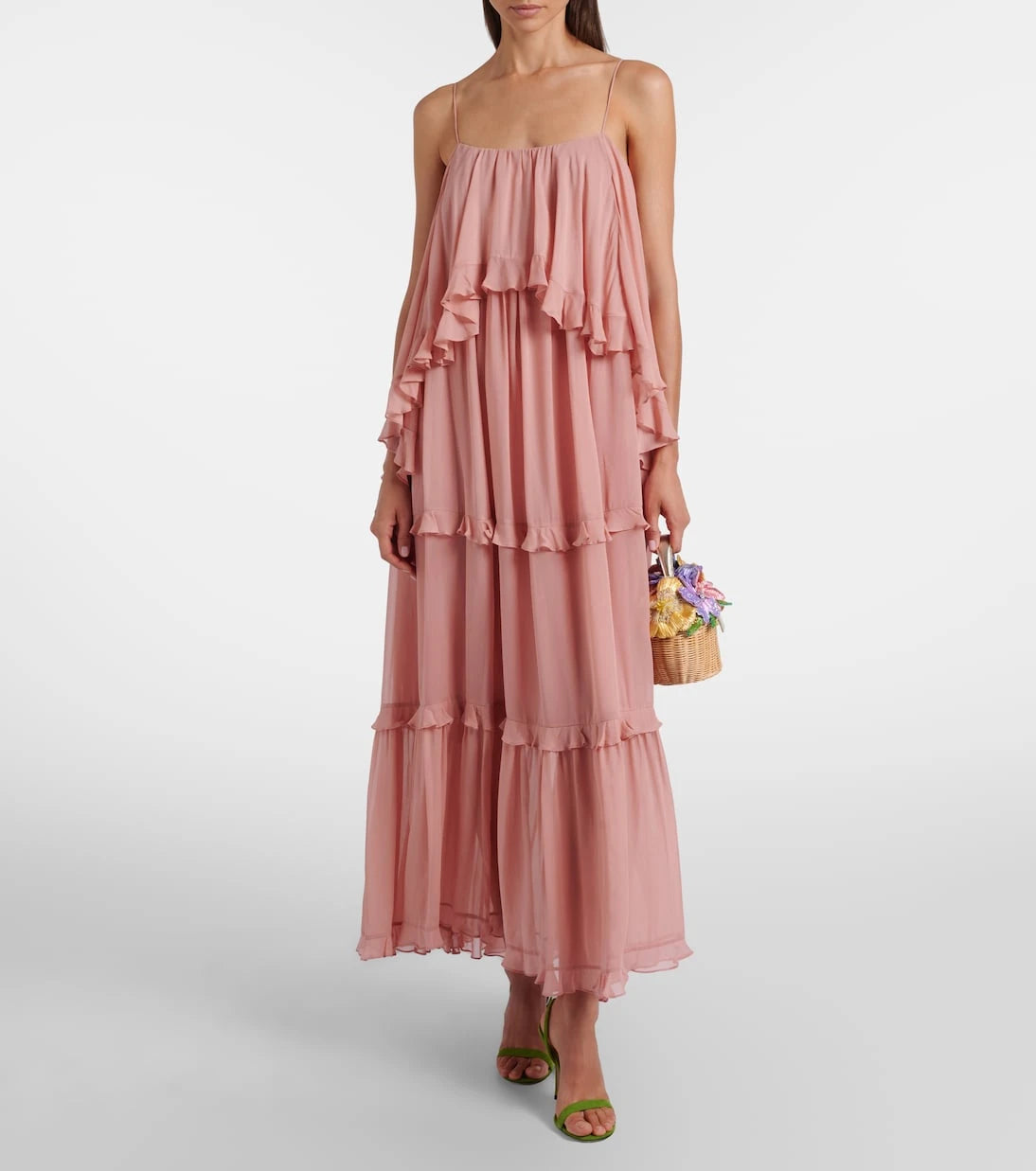 Judith Leiber Couture - Dorothy floral-appliqué wicker top-handle bag
