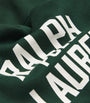Polo Ralph Lauren Green Cotton-Blend Quarter-Zip Logo Sweatshirt