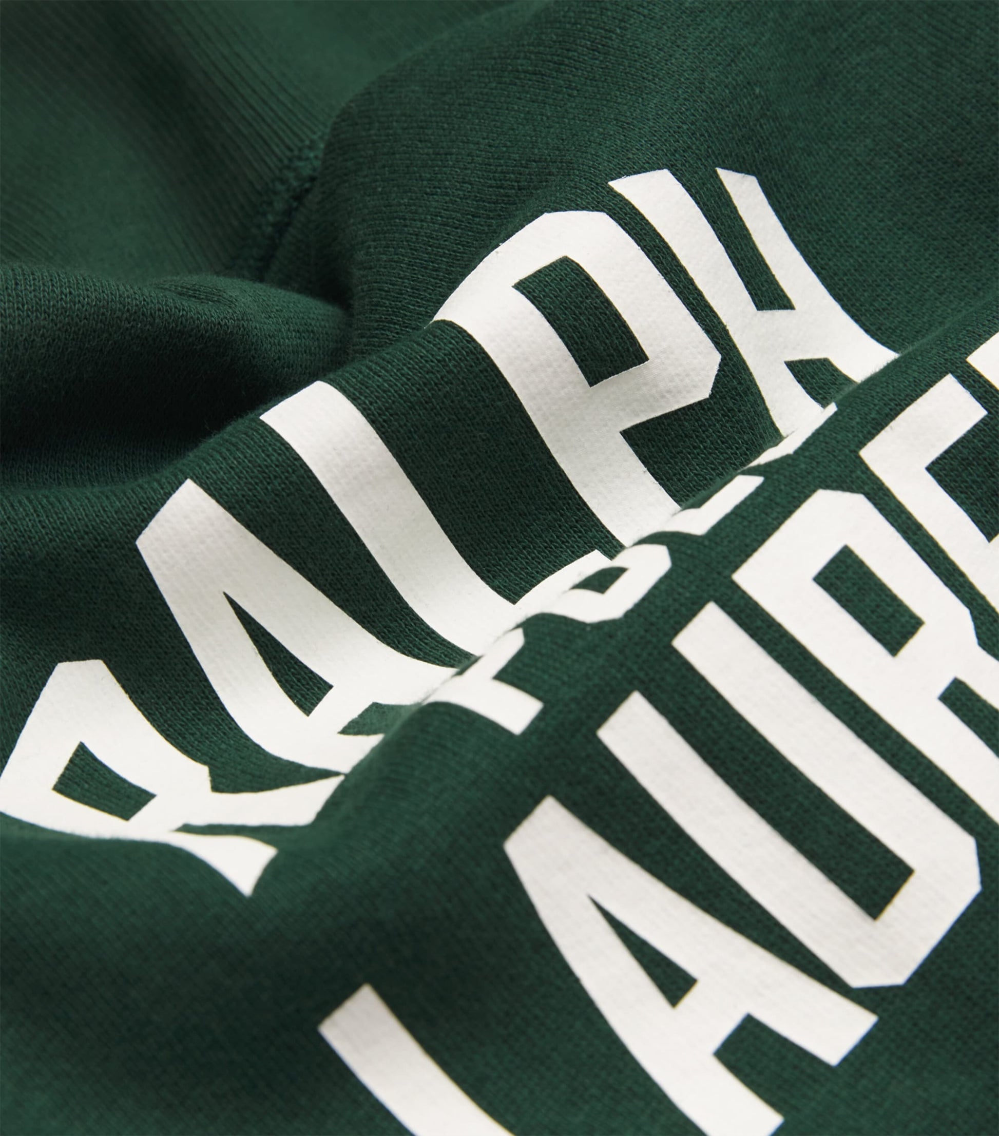 Polo Ralph Lauren Green Cotton-Blend Quarter-Zip Logo Sweatshirt