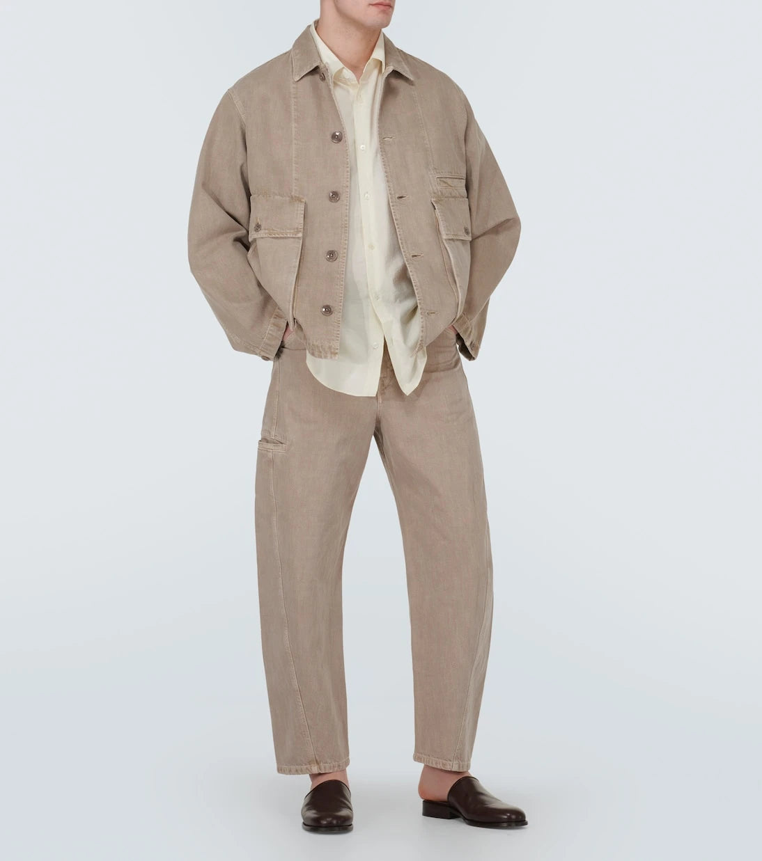 Lemaire - Oversized cotton-blend shirt