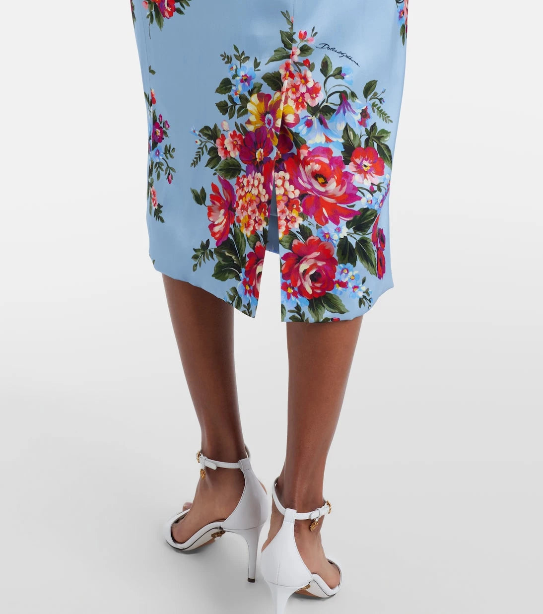 Dolce&Gabbana - Floral satin midi dress