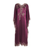TORLOWEI Purple Silk Lace Tokoni Kaftan