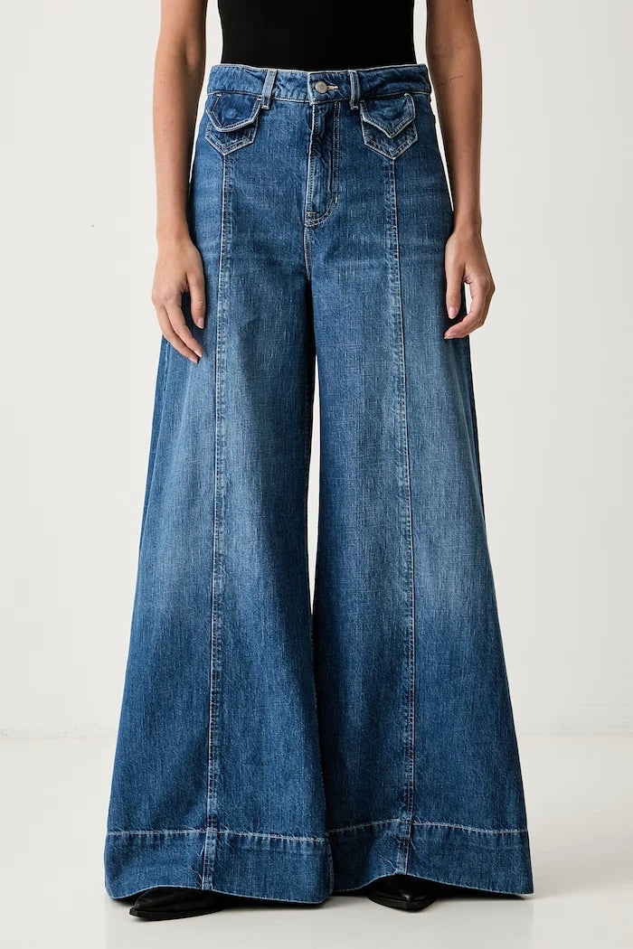 Wide leg kadın C_JANE HR kot pantolon