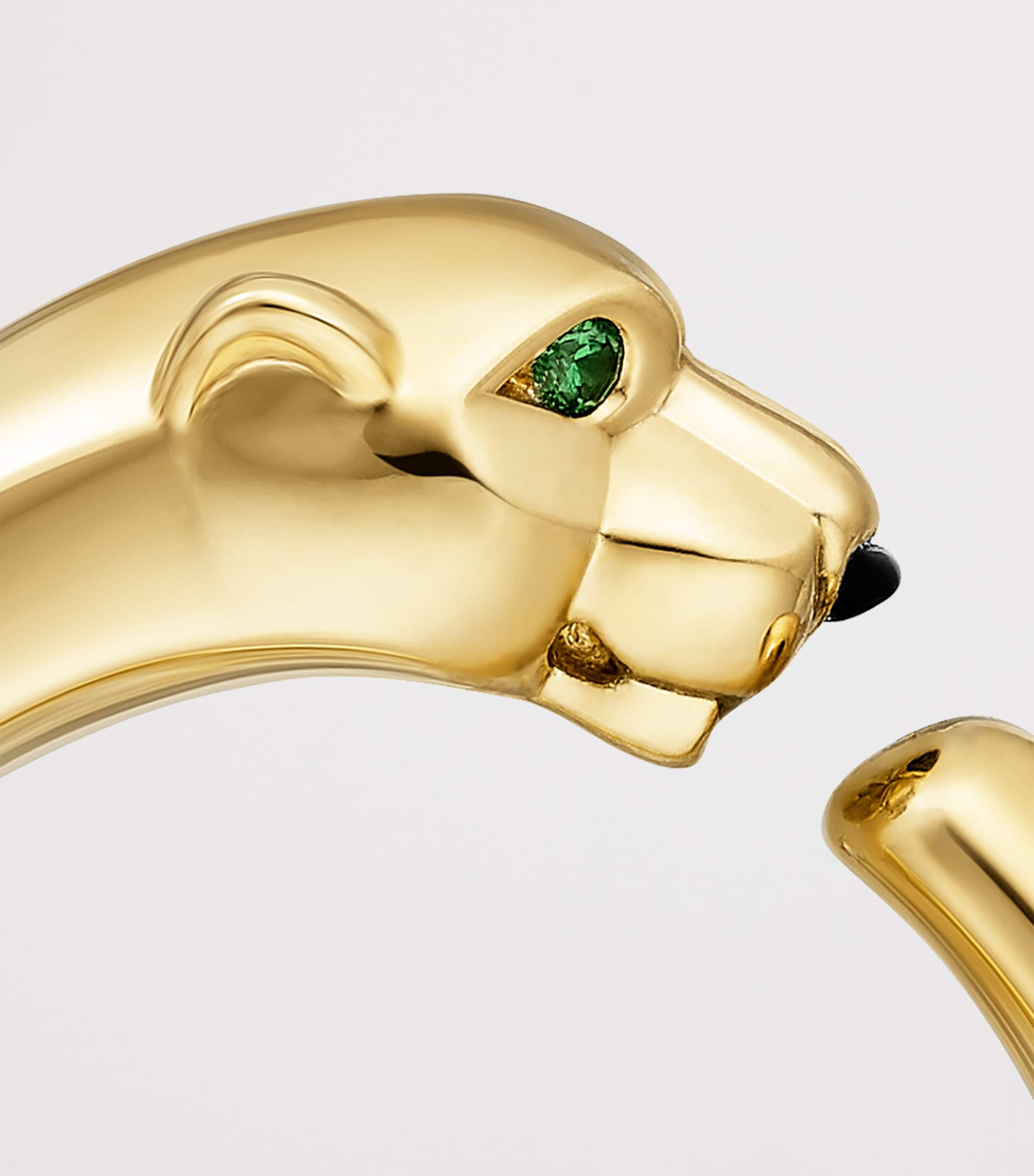 Yellow Gold, Onyx and Tsavorite Garnet Panthère de Cartier Ring