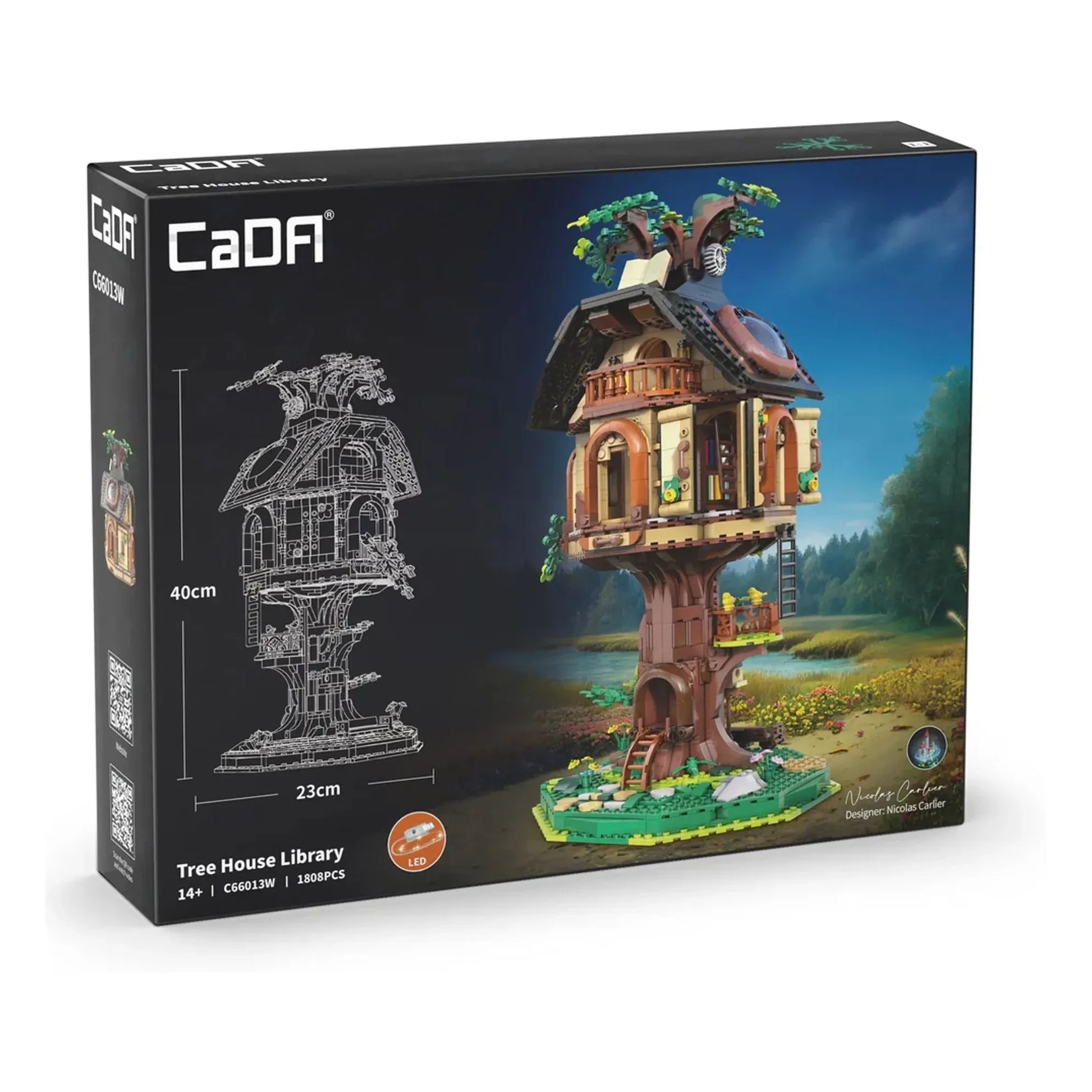 Cada - L'arbre librairie construction kit - 1,808 parts