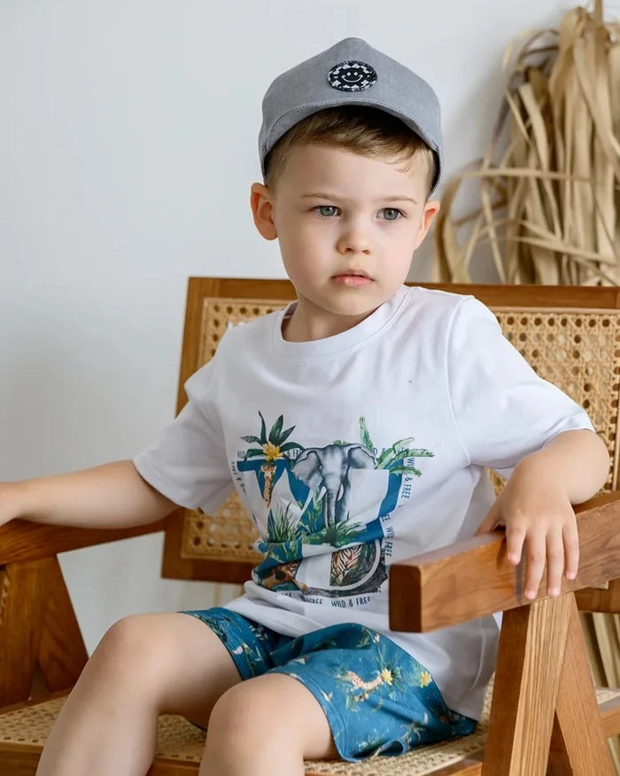 Jamiks OMER Çocuk Pamuk Şapka Vizörlü