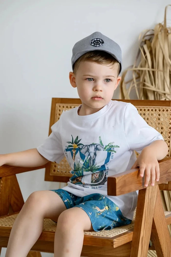 Jamiks OMER Çocuk Pamuk Şapka Vizörlü