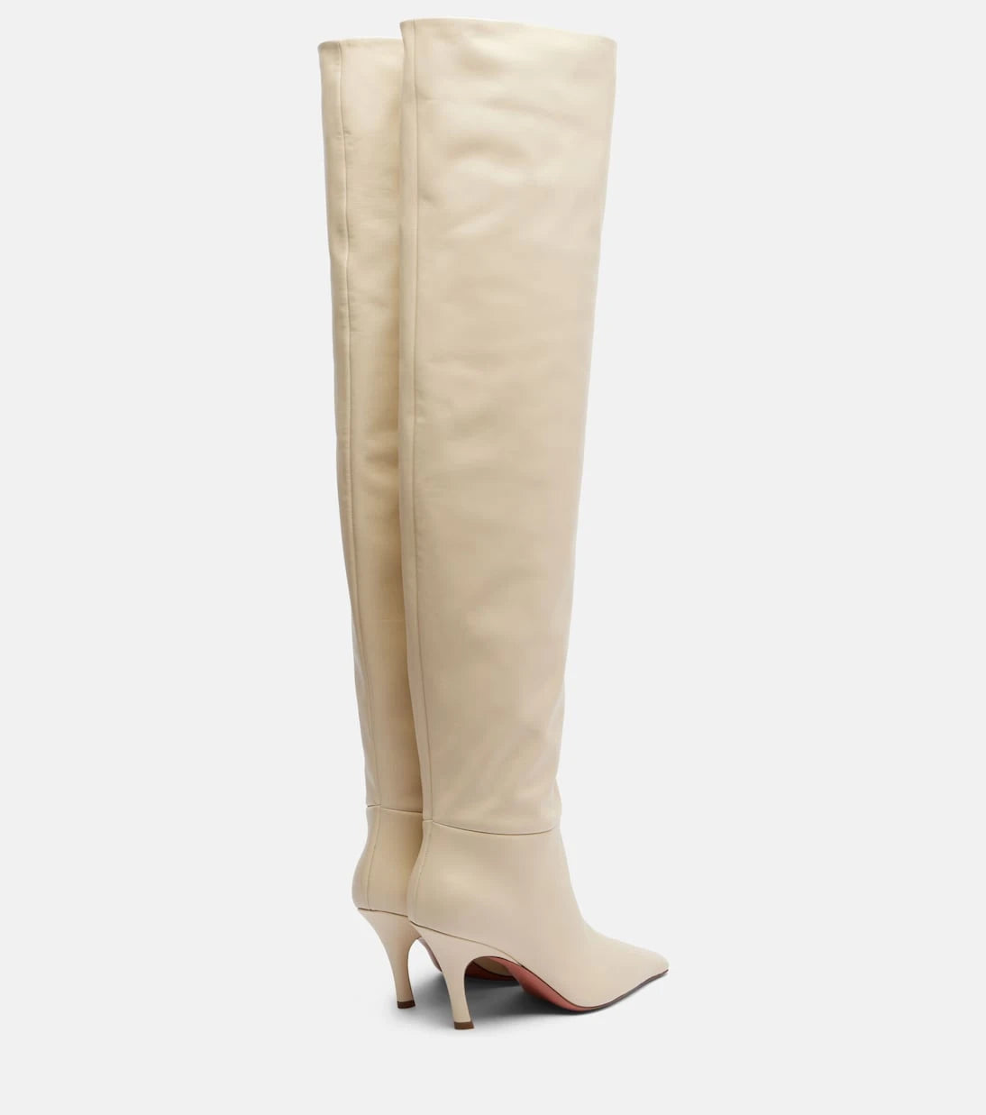 Amina Muaddi - Jamie 80 leather over-the-knee boots