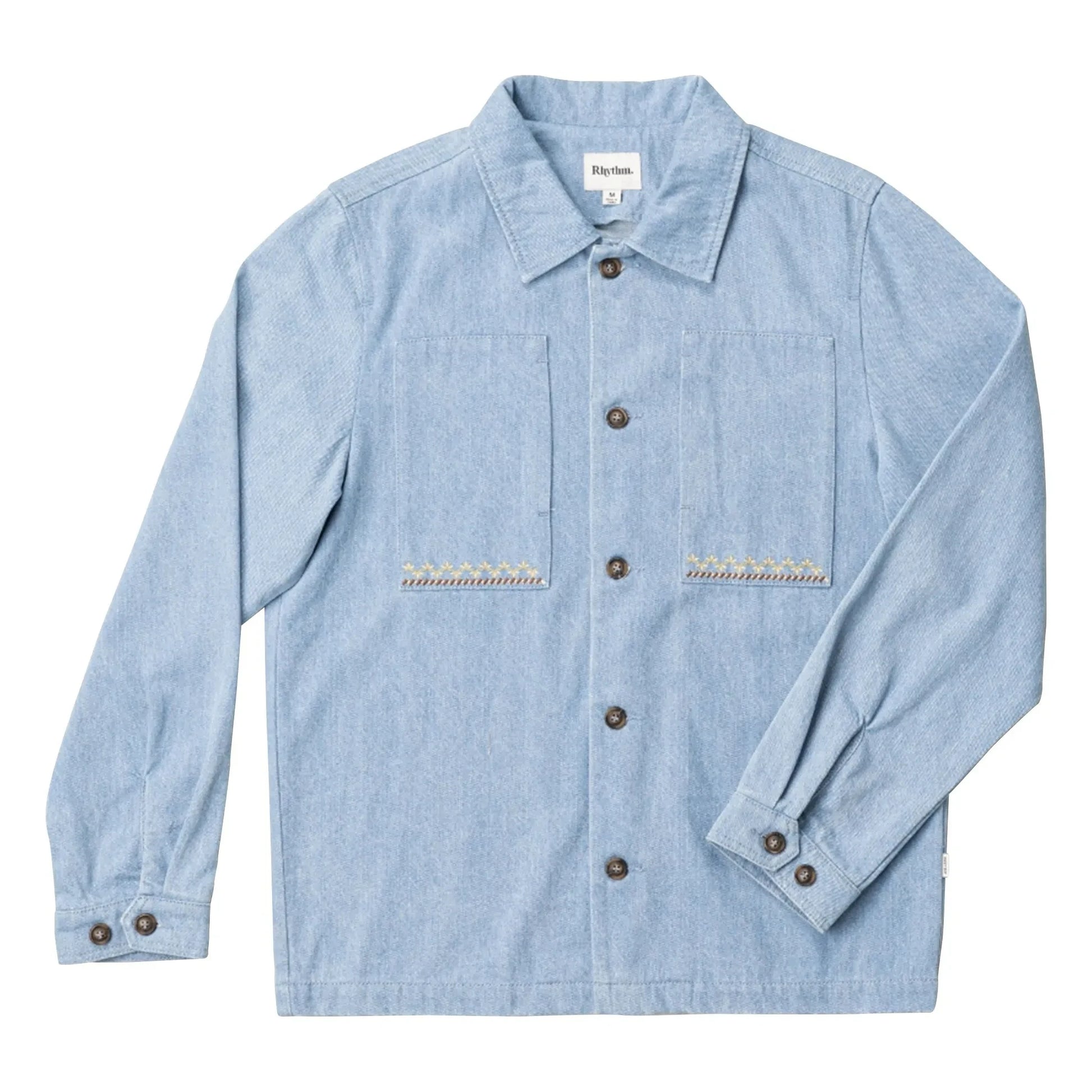 Rhythm - Arguam LS overshirt  | Light Blue