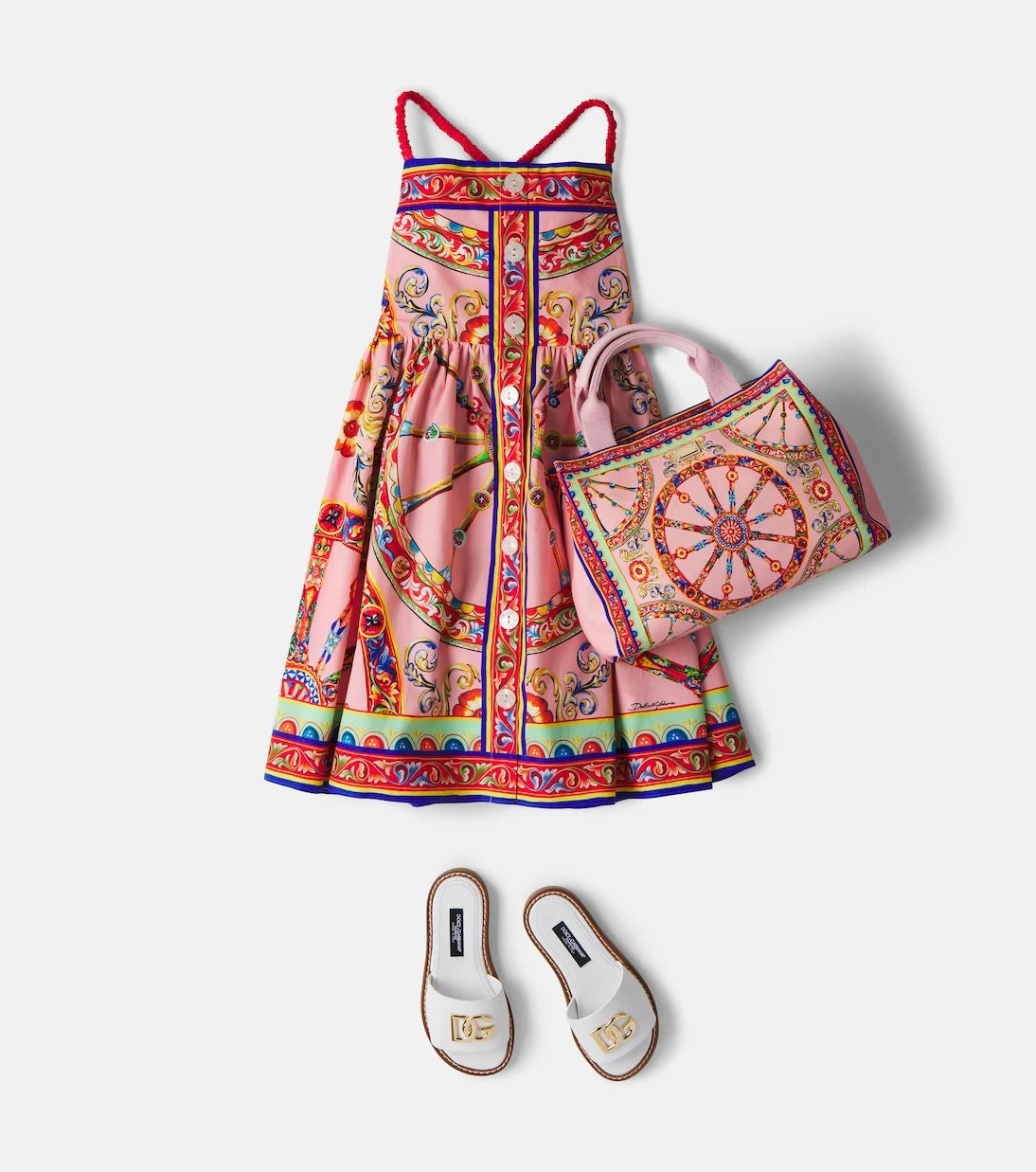 Dolce&Gabbana Kids - Printed cotton dress