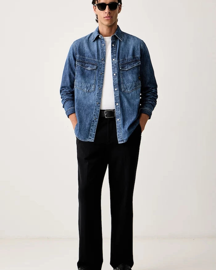 Dakota regular denim kadın gömlek