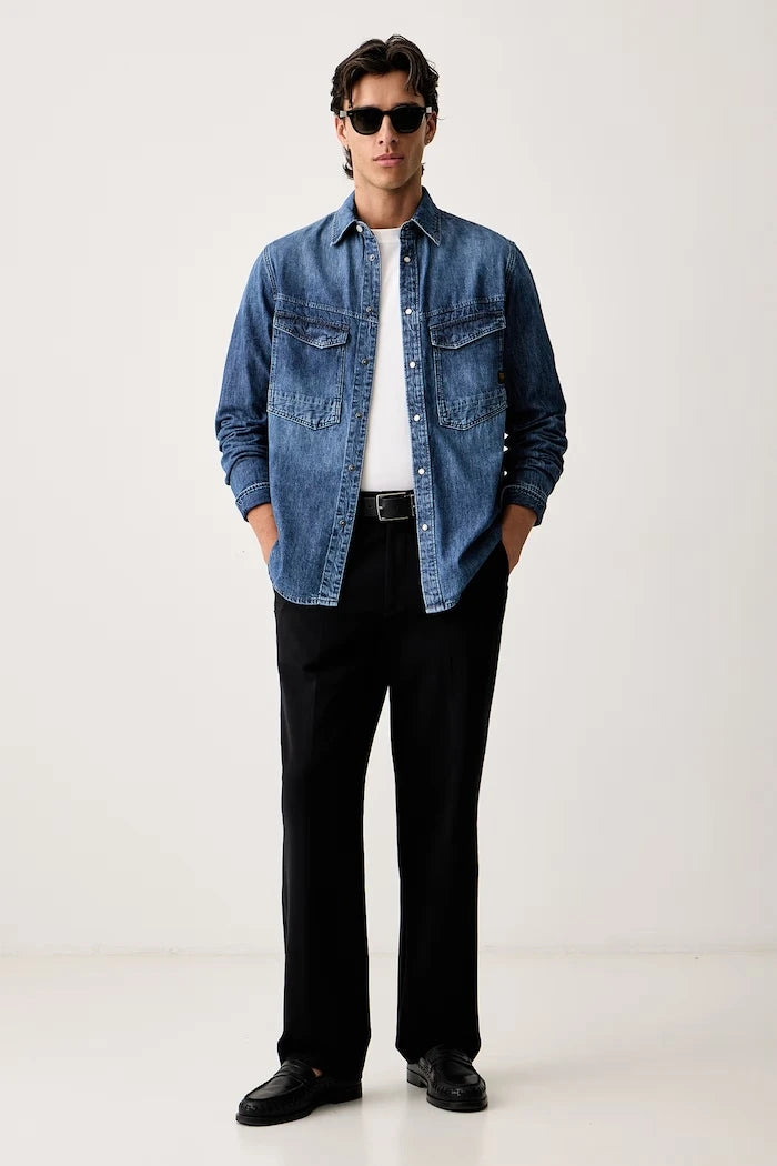 Dakota regular denim kadın gömlek