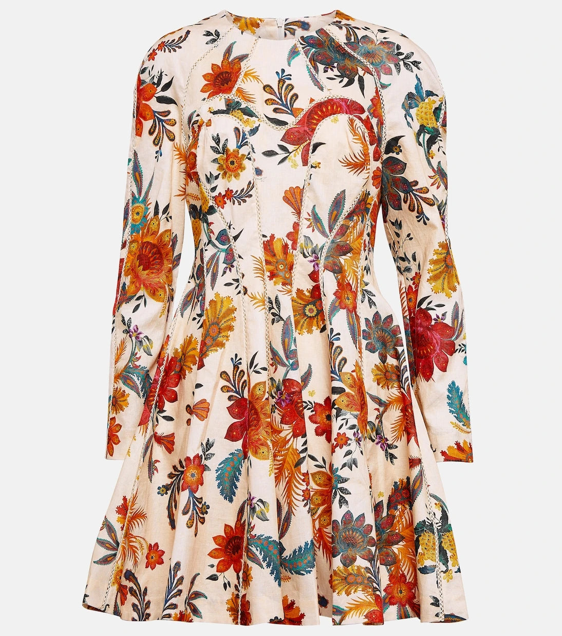 Zimmermann - Ginger floral linen minidress