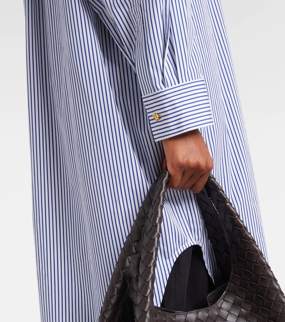 Bottega Veneta - Striped cotton poplin shirt