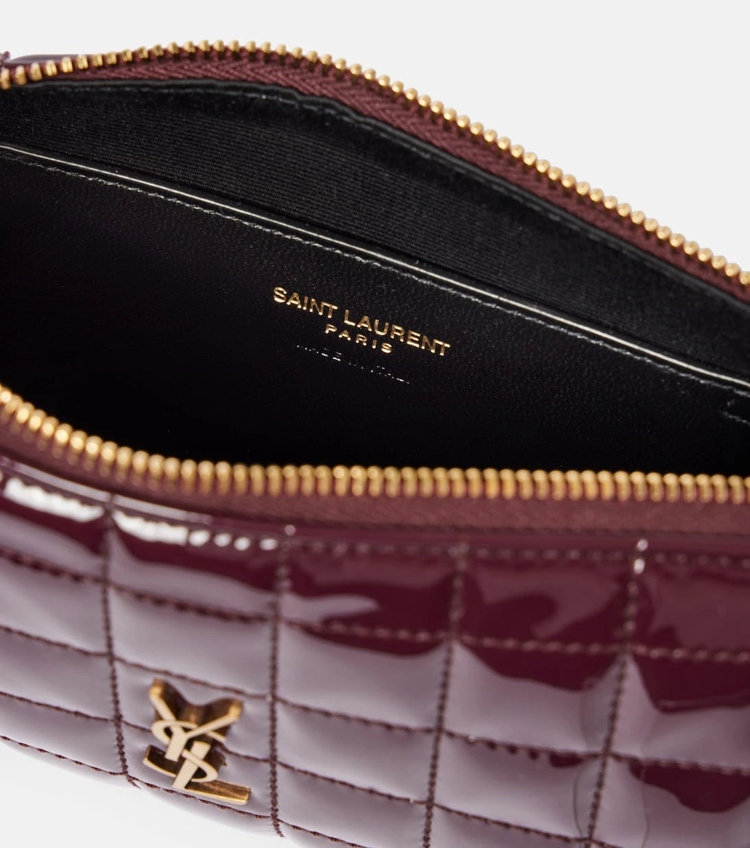 Saint Laurent - Cassandre matelassé faux leather pouch