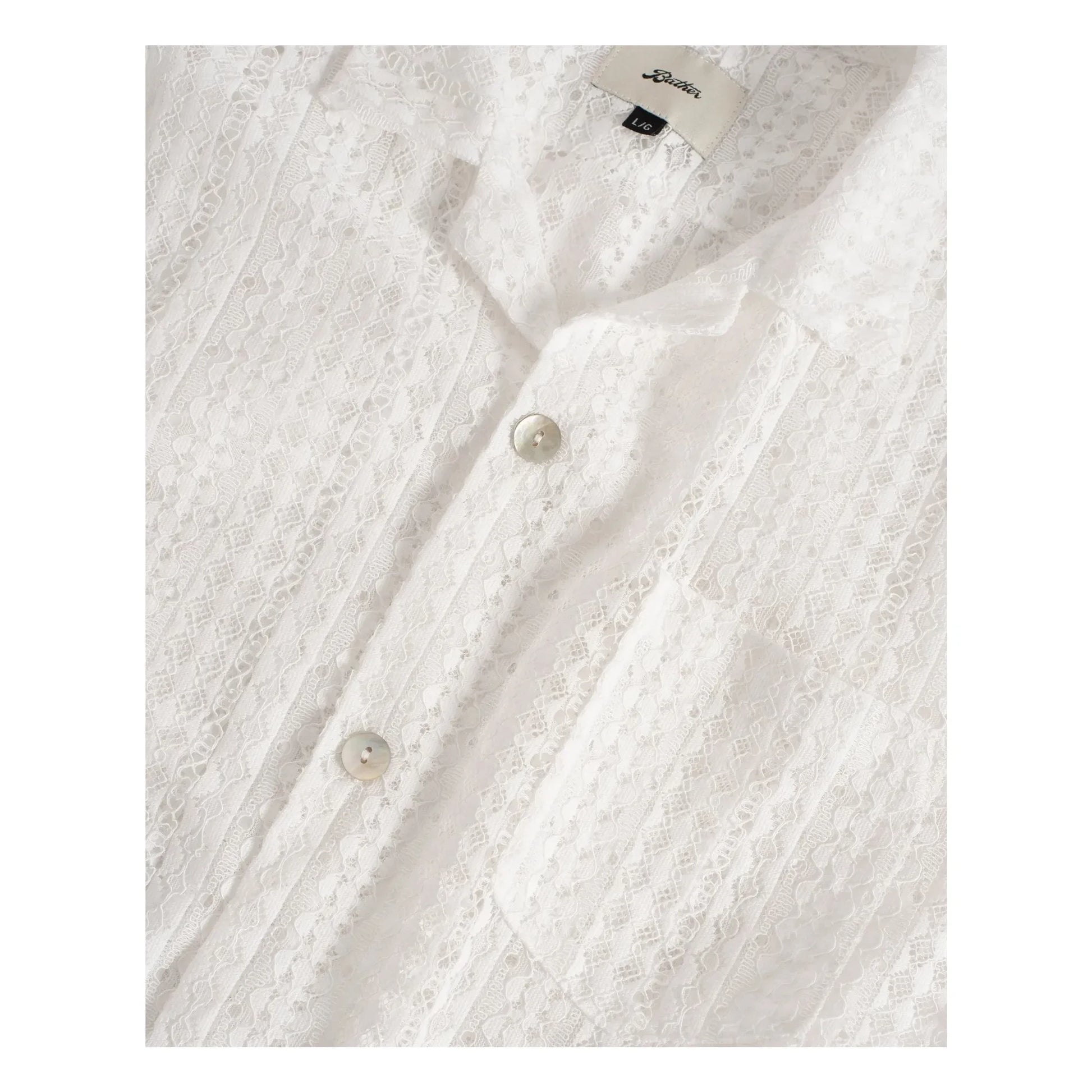 Bather - Gonzo Lace shirt | White