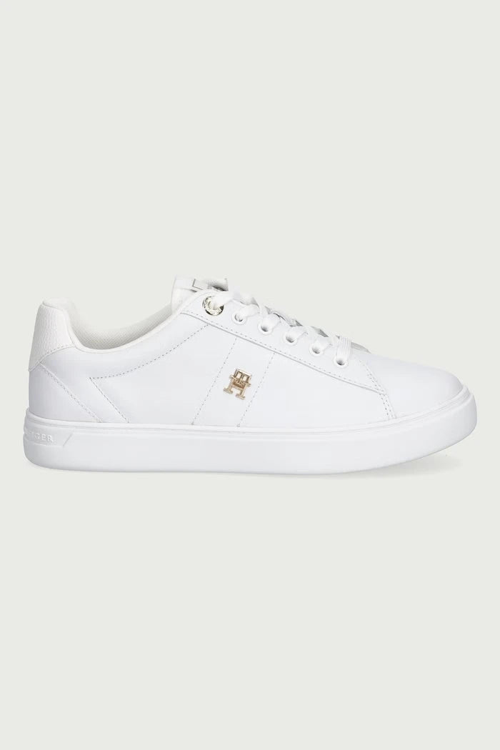 ESSENTIAL ELEVATED COURT SNEAKER kadın deri spor ayakkabı