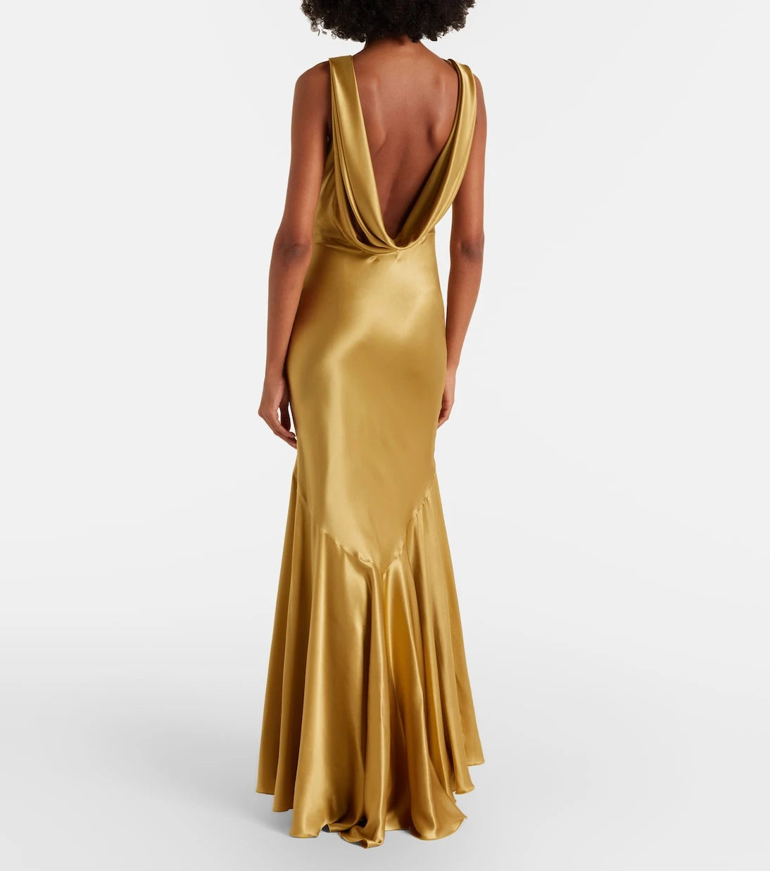 Nina Ricci - Open-back satin gown