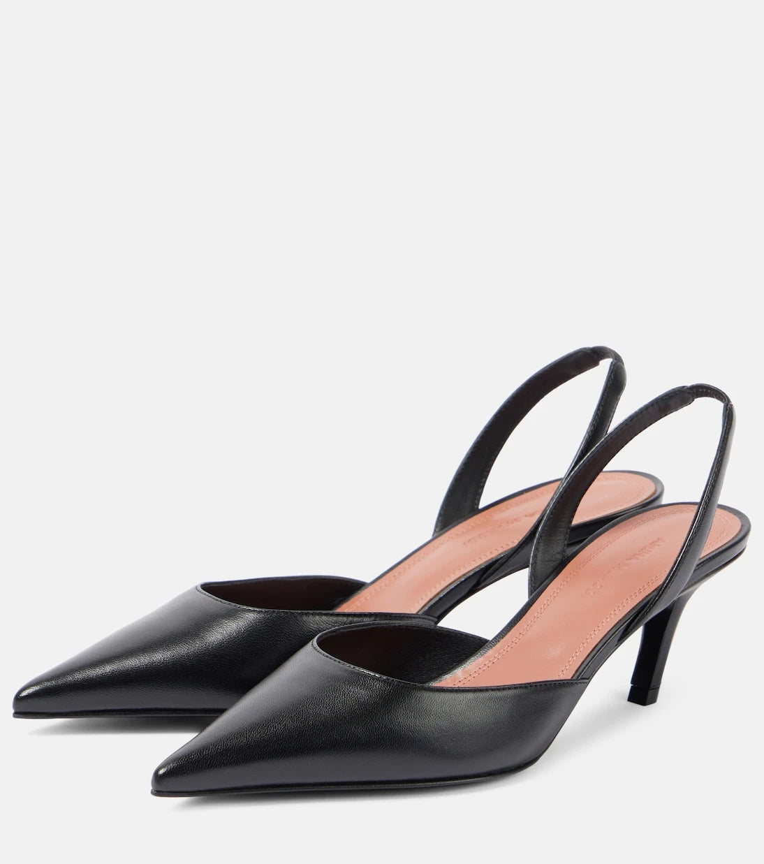 Amina Muaddi - Sofia leather slingback pumps