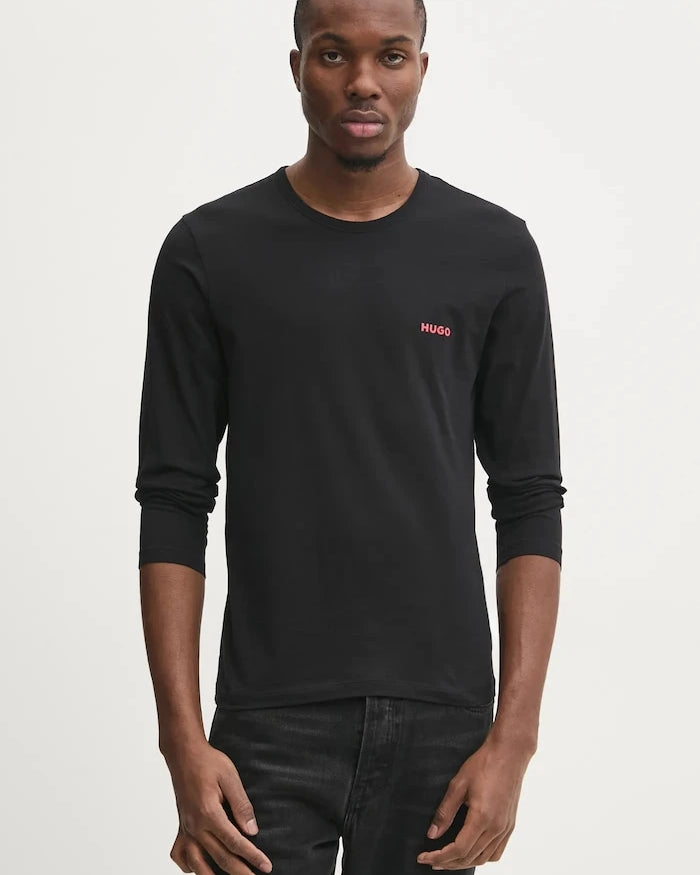 HUGO Uzun Kollu Pamuklu Ev Bluzu (3'lü) LS-SHIRT RN TRIPLET