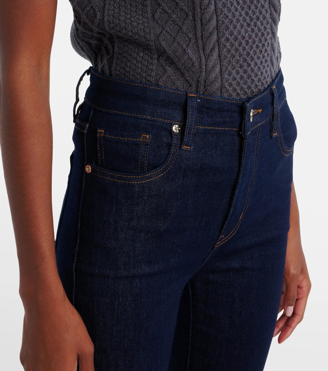 Frame - Pencil high-rise slim jeans