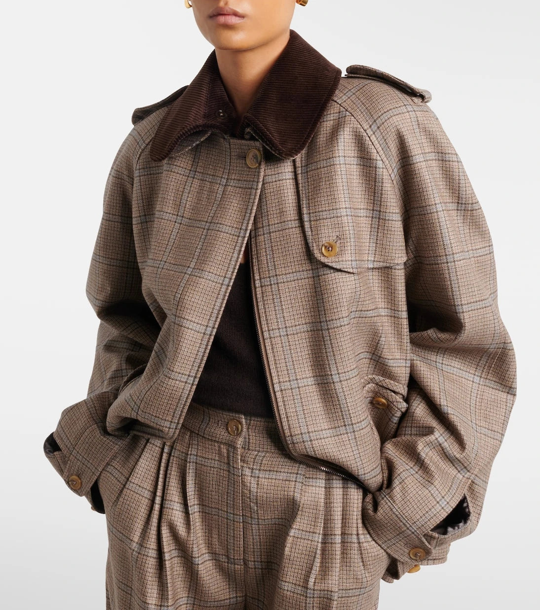 Blazé Milano - Chausie checked virgin wool jacket