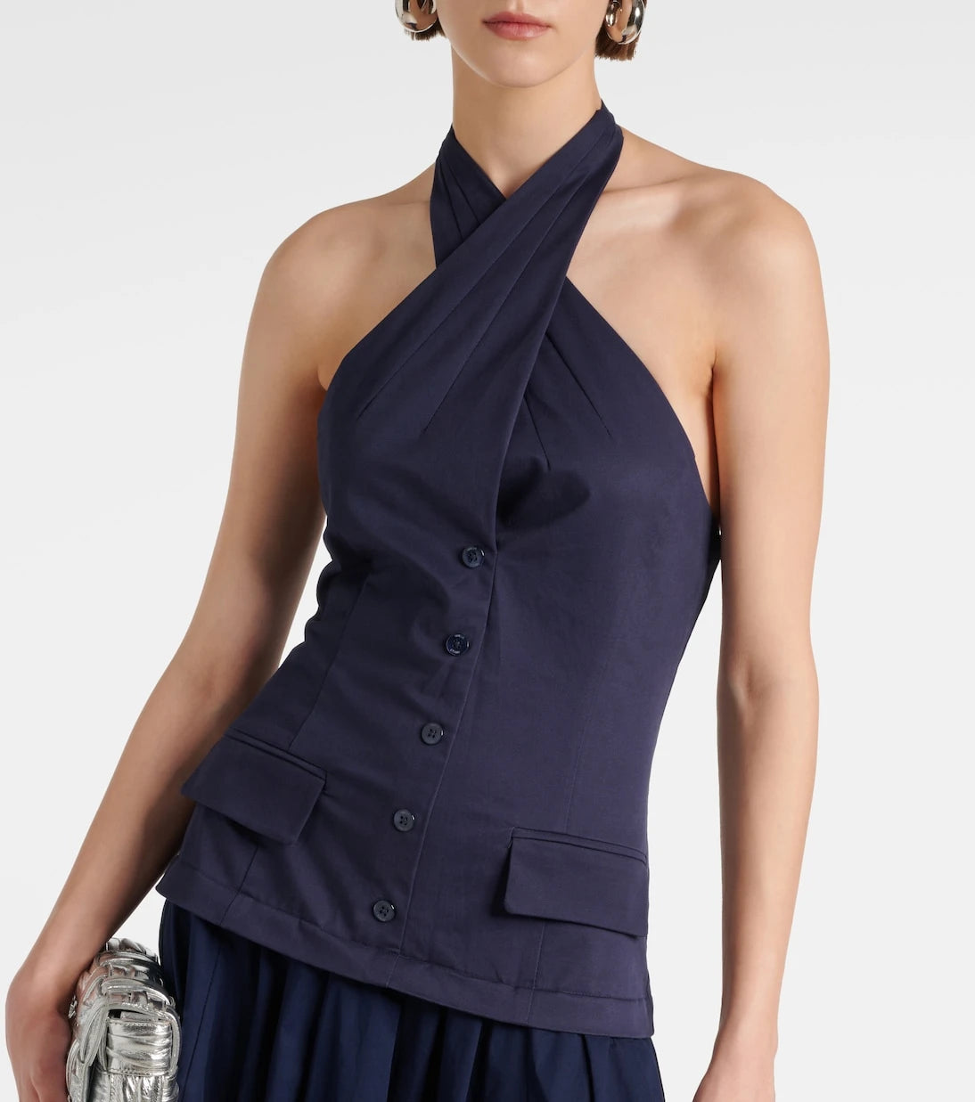 Staud - Harrington chino and poplin maxi dress