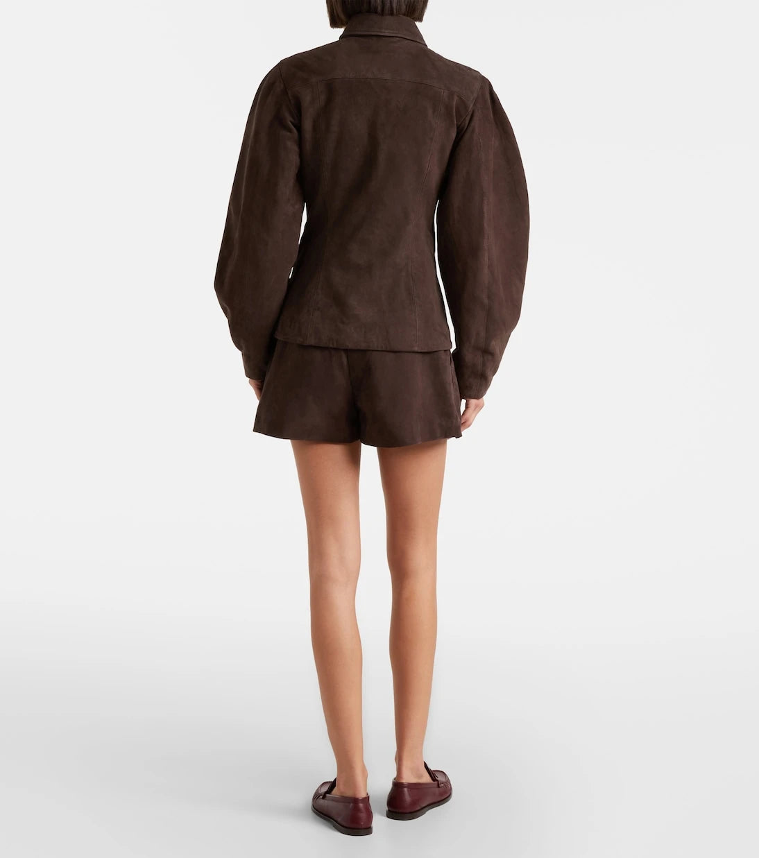 Rotate - Suede shirt