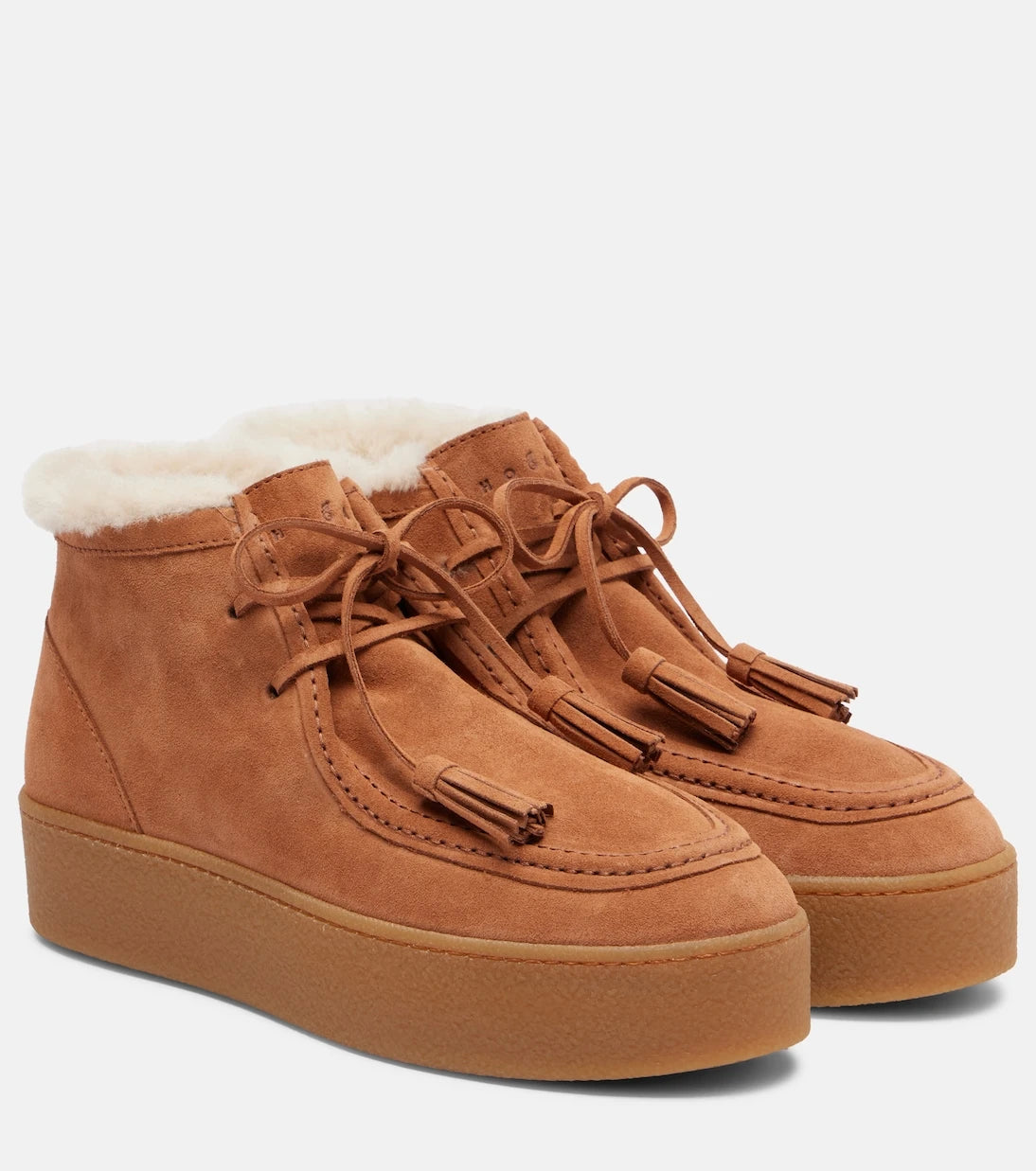 Hogan - H681 suede platform desert boots