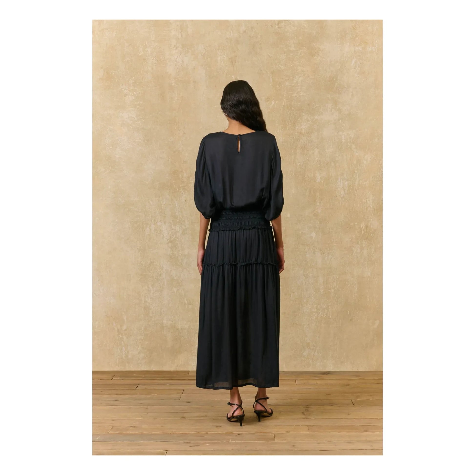 Louise Misha - Chayana Cotton Blouse | Black
