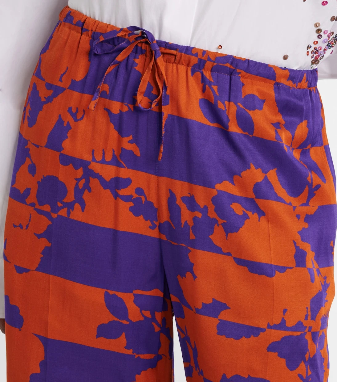 Dries Van Noten - Printed wide-leg pants