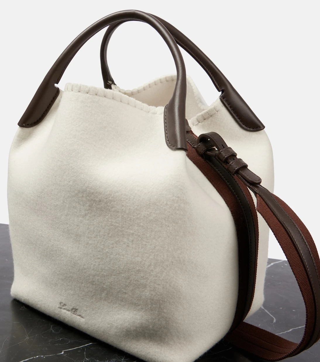 Loro Piana - Bale Large cashmere bucket bag