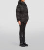 Black Hooded Re-Nylon Puffer Jacket