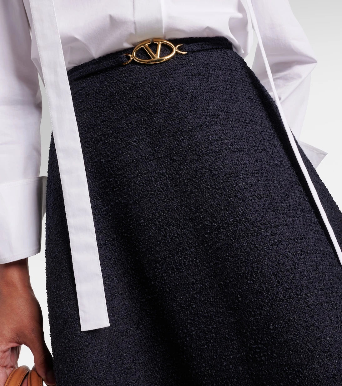 Valentino - Tweed midi skirt
