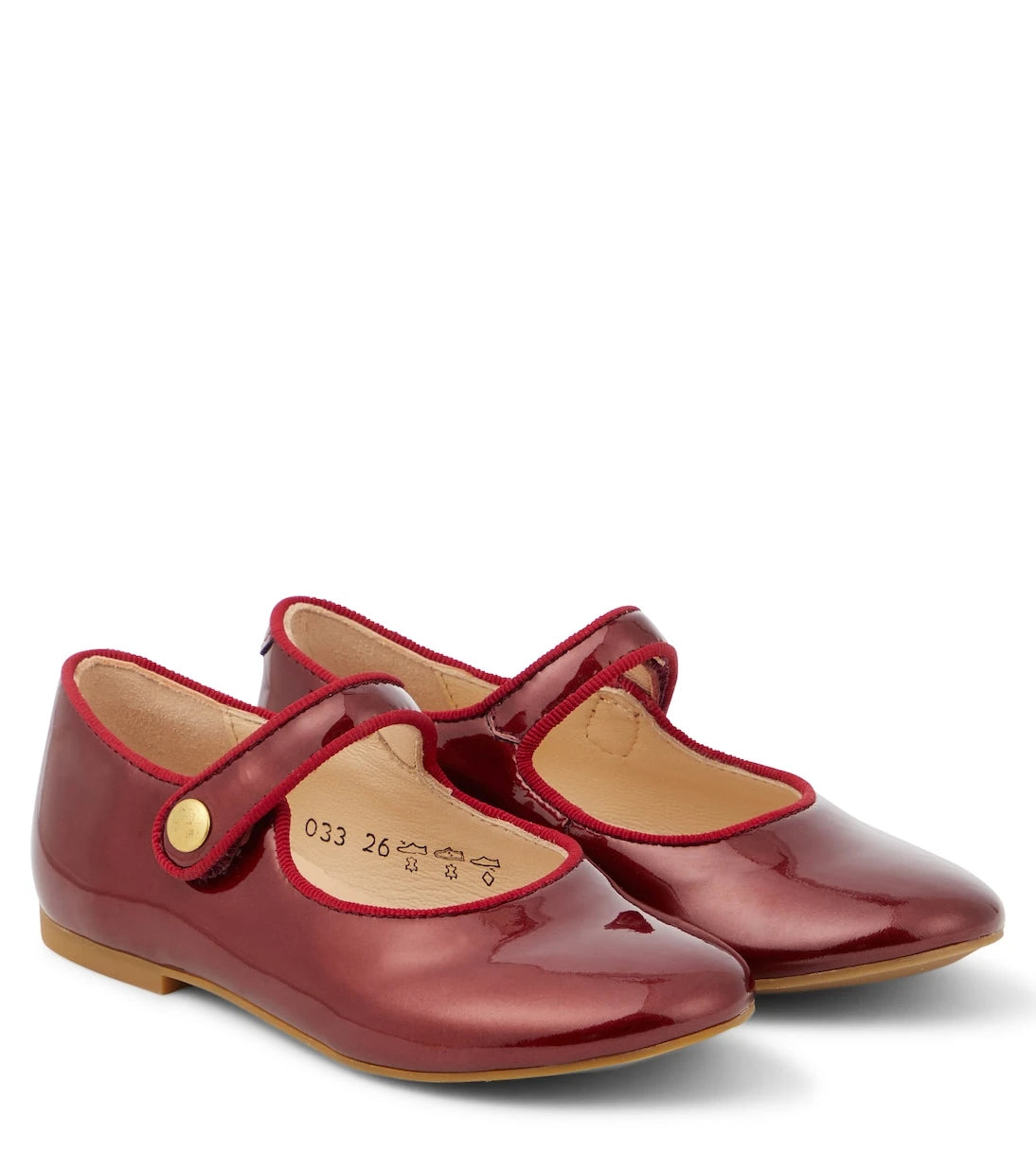 Pom d'Api - Daisy Baby patent leather Mary Jane flats