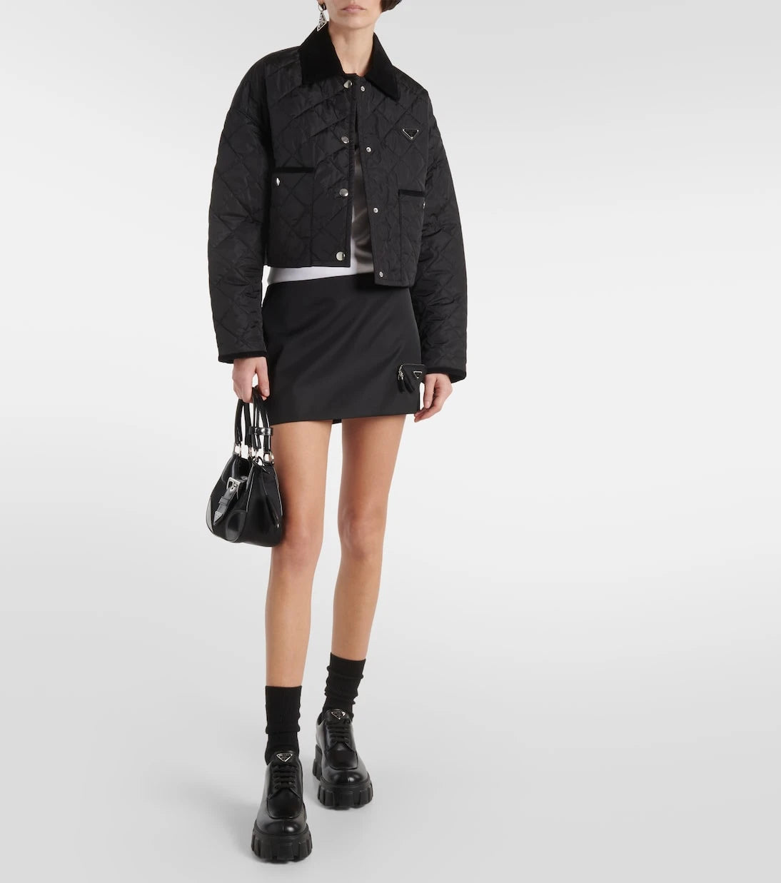 Prada - Re-Nylon quilted cropped jacket