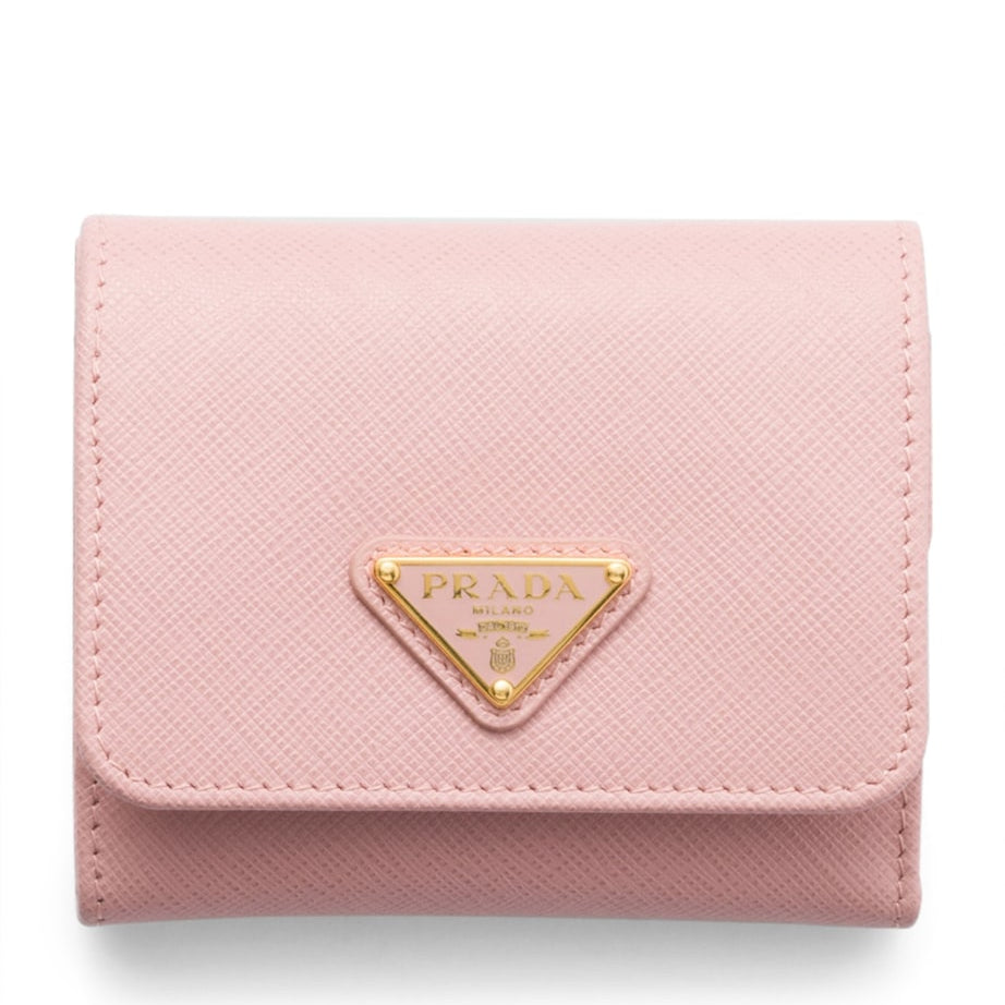 Prada Pink Small Saffiano Leather Wallet