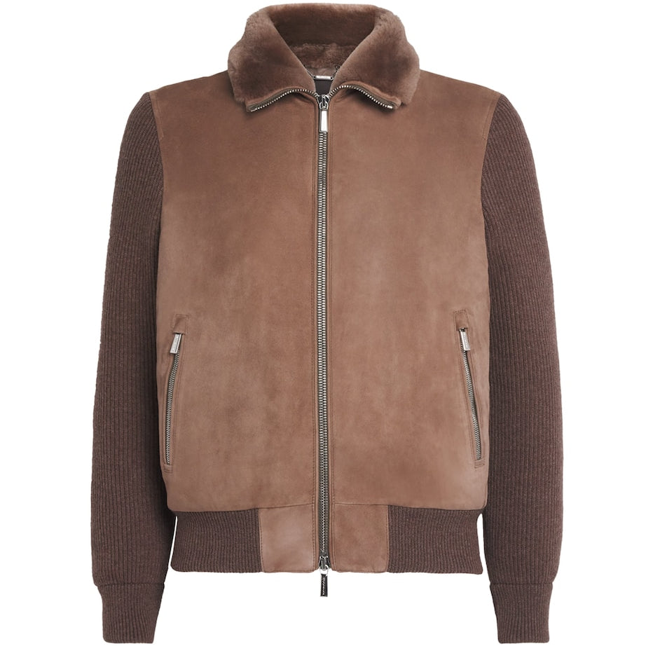 Shearling-Down Campiglio Bomber Jacket