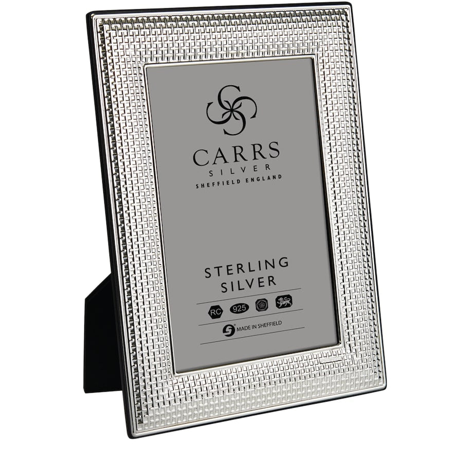 Sterling Silver Cross Stitch Photo Frame (8"x6")