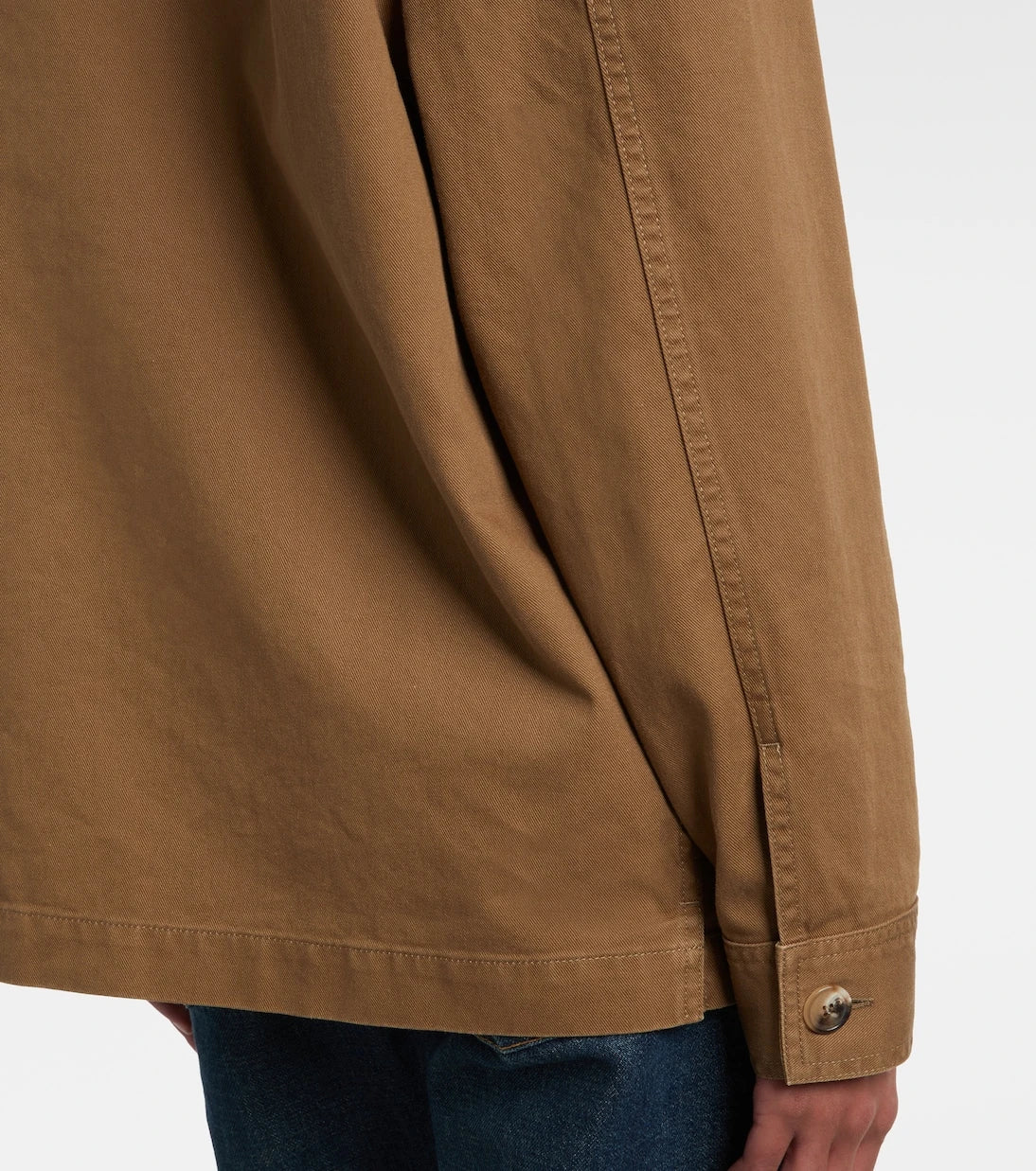 Saint Laurent - Cassandre cotton and linen overshirt