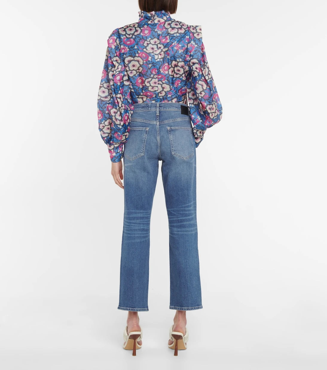 AG Jeans - Boyfriend Wide high-rise straight jeans
