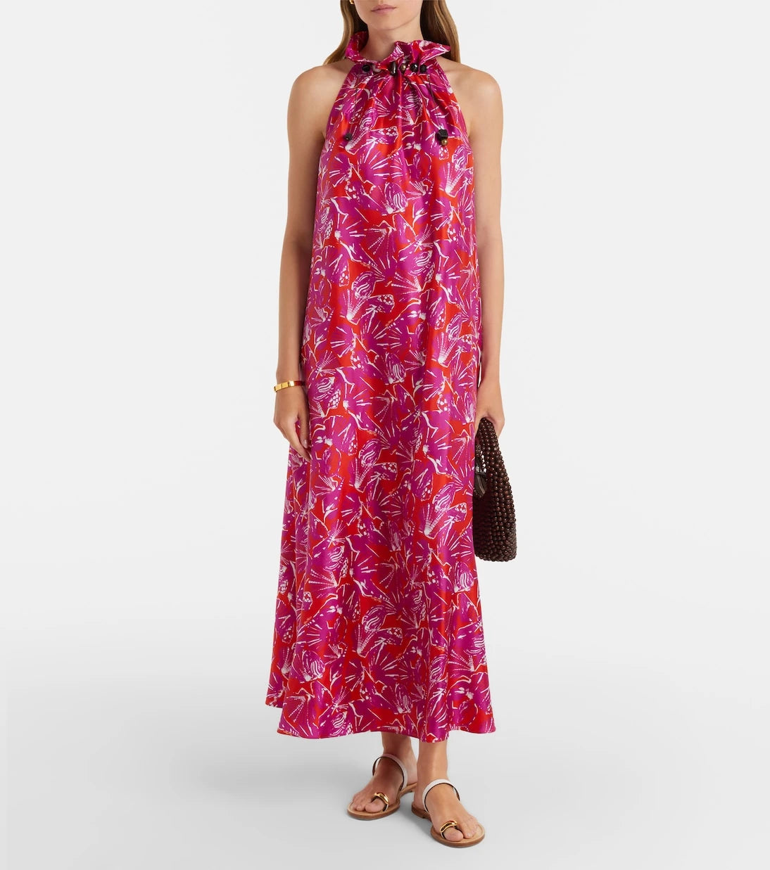 Max Mara - Cartone printed silk maxi dress