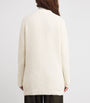 Falke White Virgin Wool-Blend Longline Cardigan