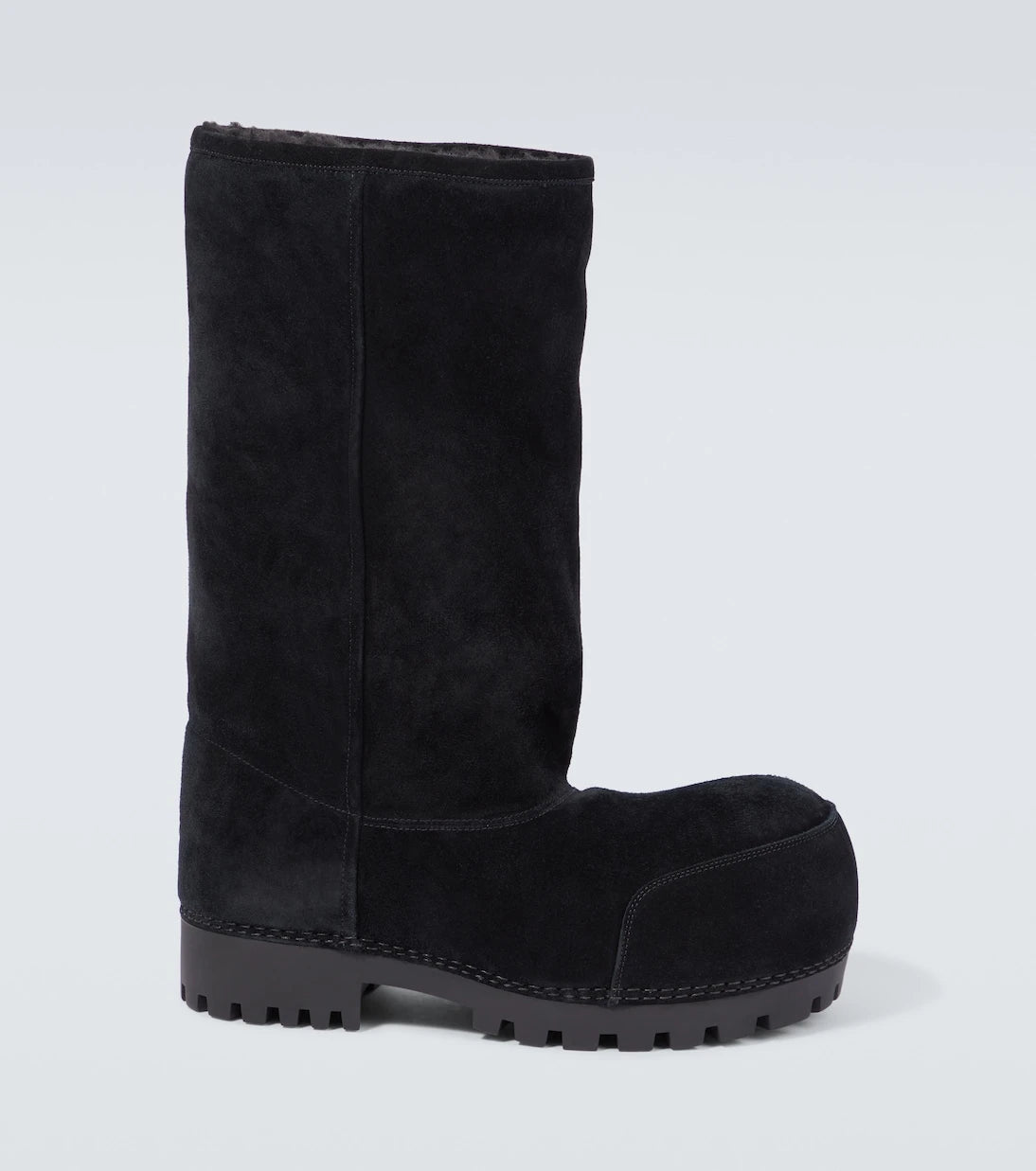 Balenciaga - Alaska Fur High suede boots
