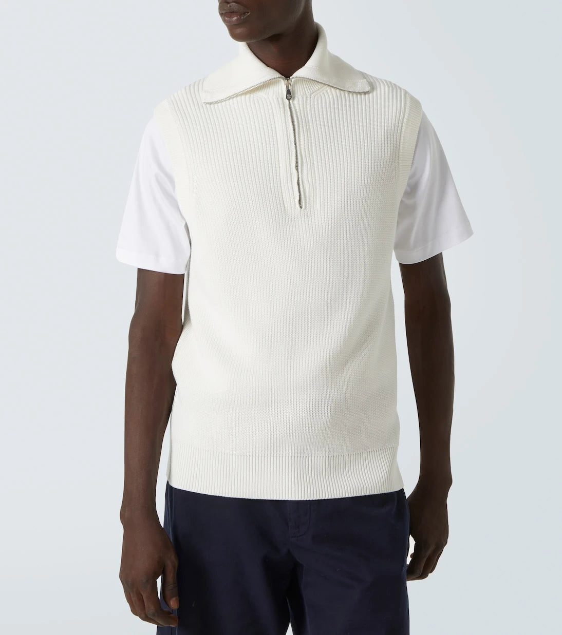 Brunello Cucinelli - Half-zip cotton vest