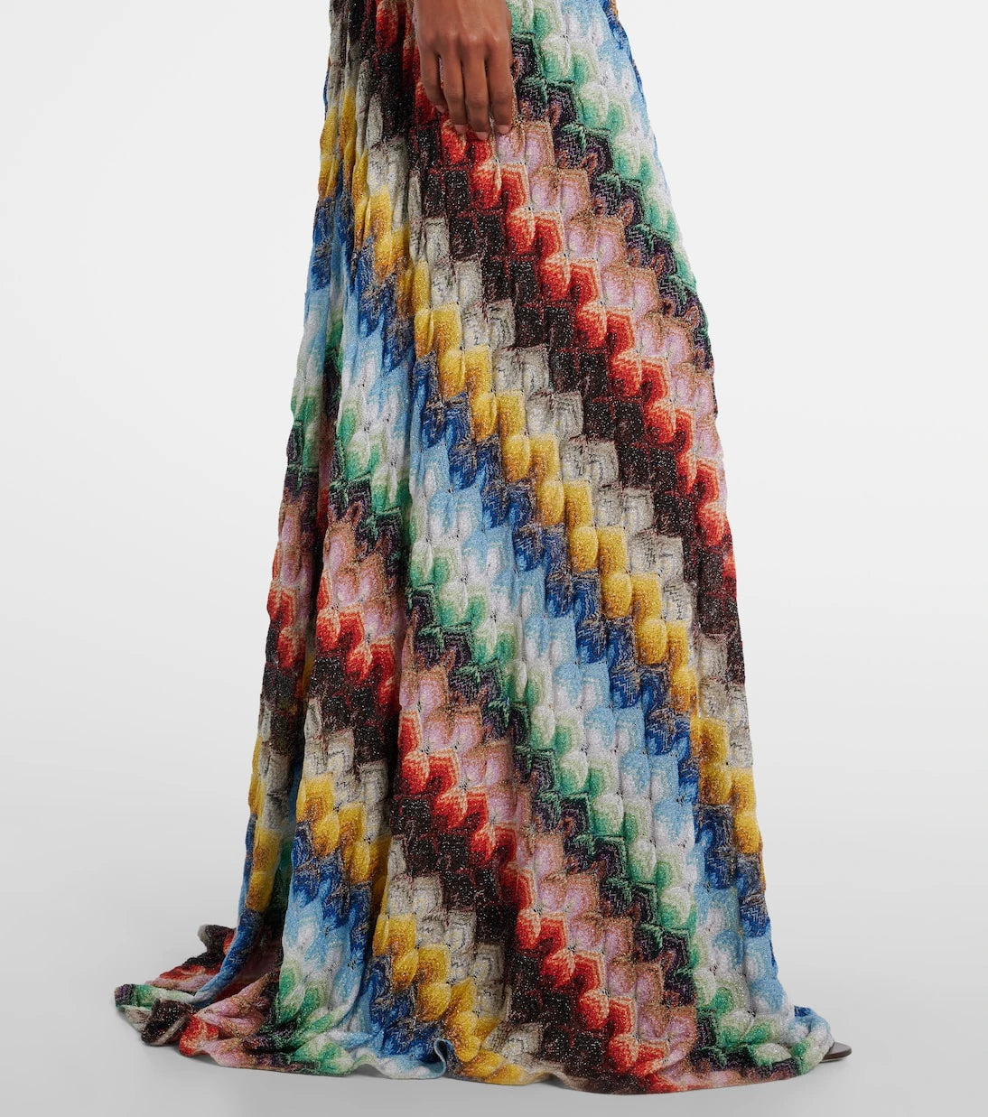 Missoni - فستان ماكسي لاميه مفتوح الظهر