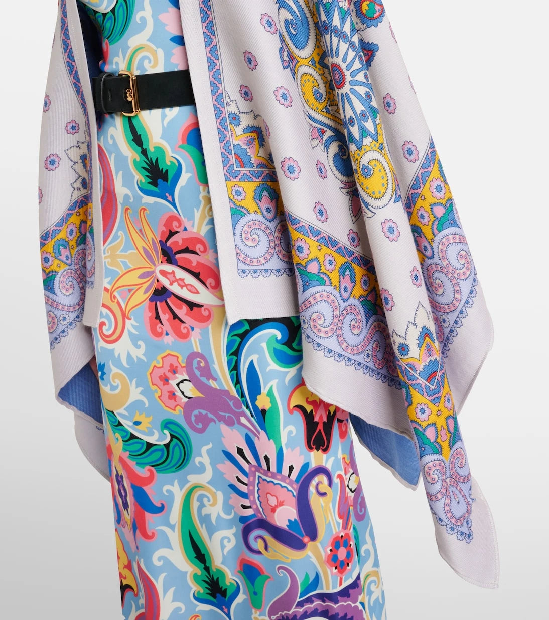 Etro - Paisley wool-blend cape